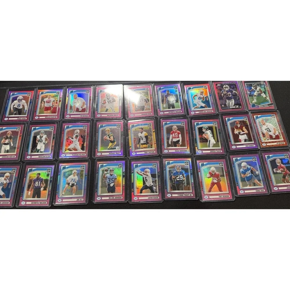 2024 Panini Donruss-Rated Rookie Optic Pink Prizm Rookie Lot 62 Cards